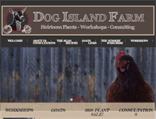 Tablet Screenshot of dogislandfarm.com
